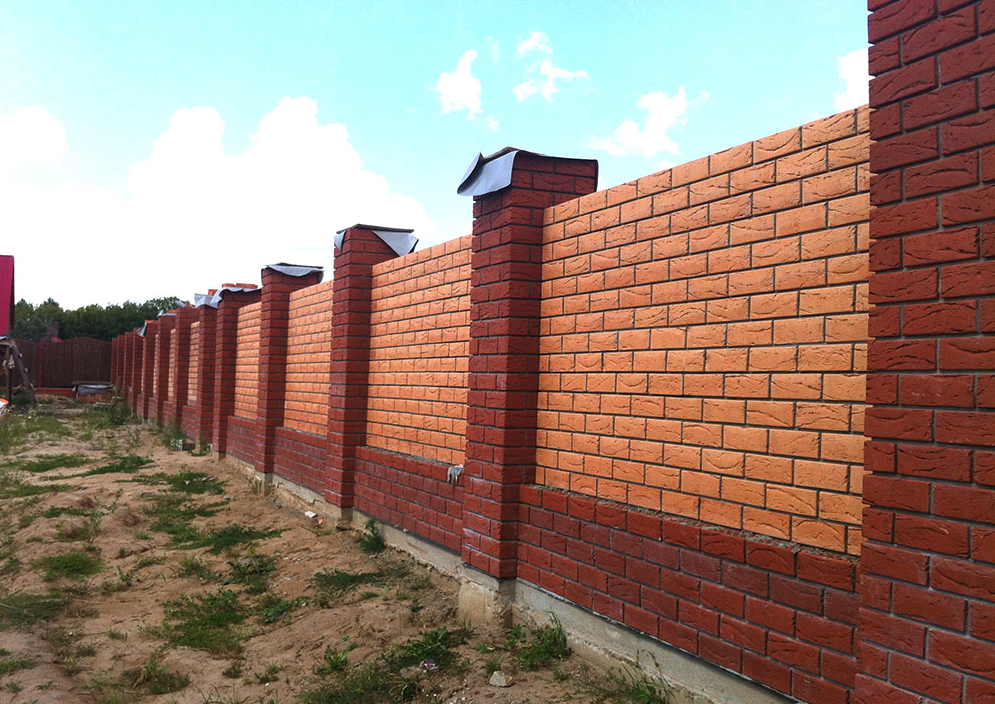 Облицовочный кирпич Кирово-Чепецк Красный кора дерева - 250x120x65 мм