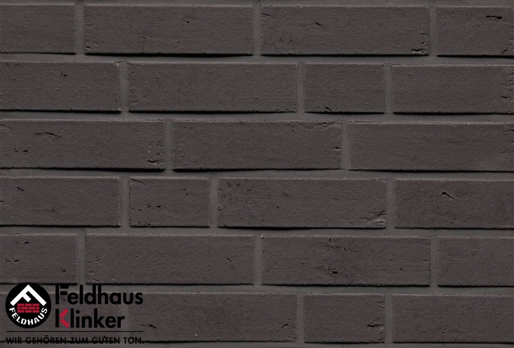 Фасадная плитка ручной формовки Feldhaus Klinker R761 vascu vulcano NF14, 240*14*71 мм